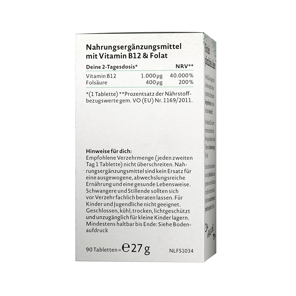 Bild: NATURE LOVE Vitamin B12 
