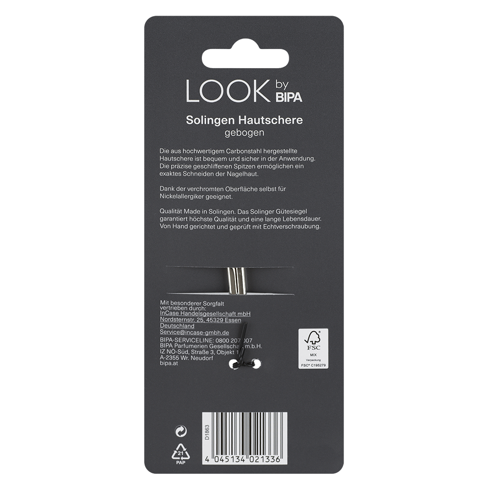 Bild: LOOK BY BIPA Hautschere gebogen