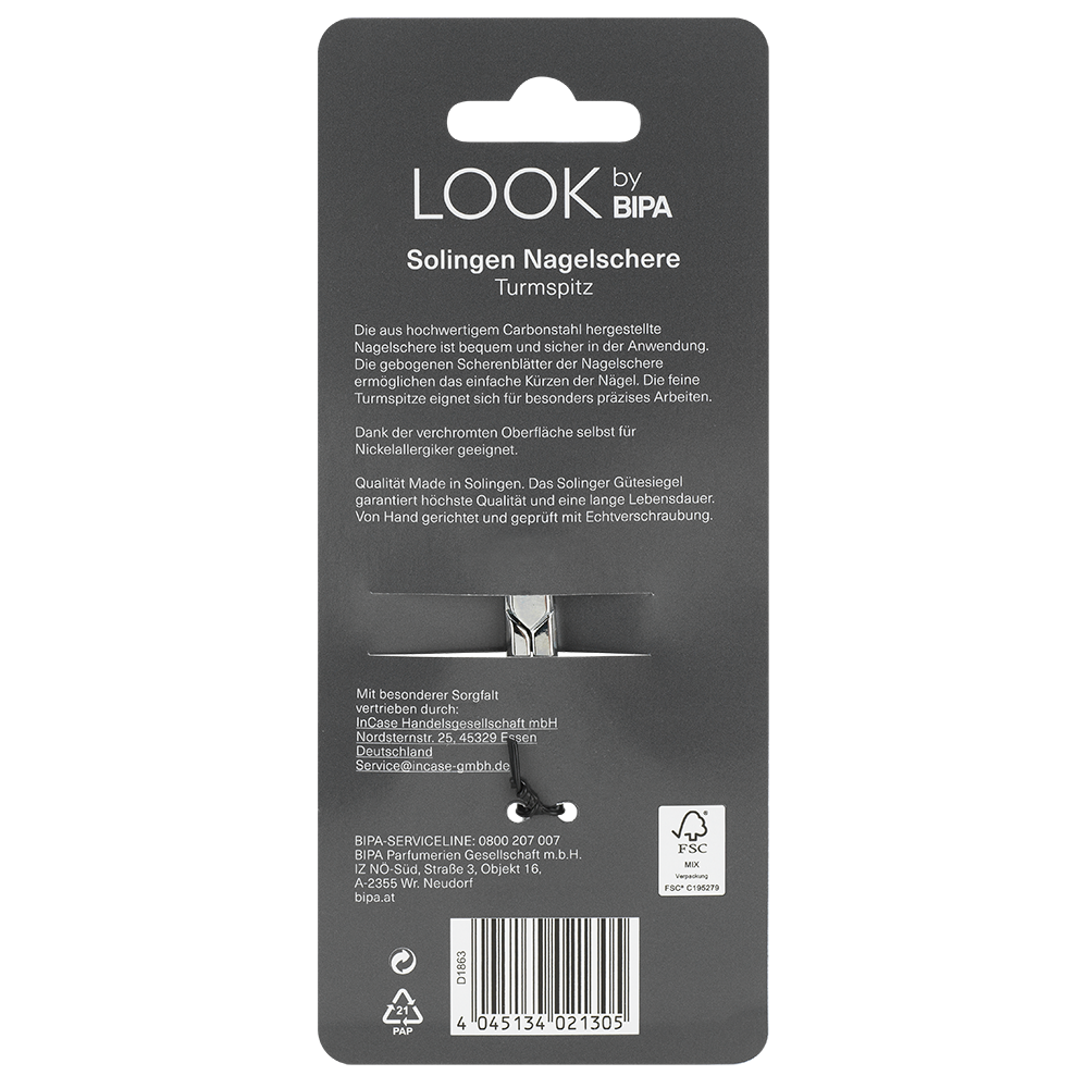 Bild: LOOK BY BIPA Nagelschere Turmspitz