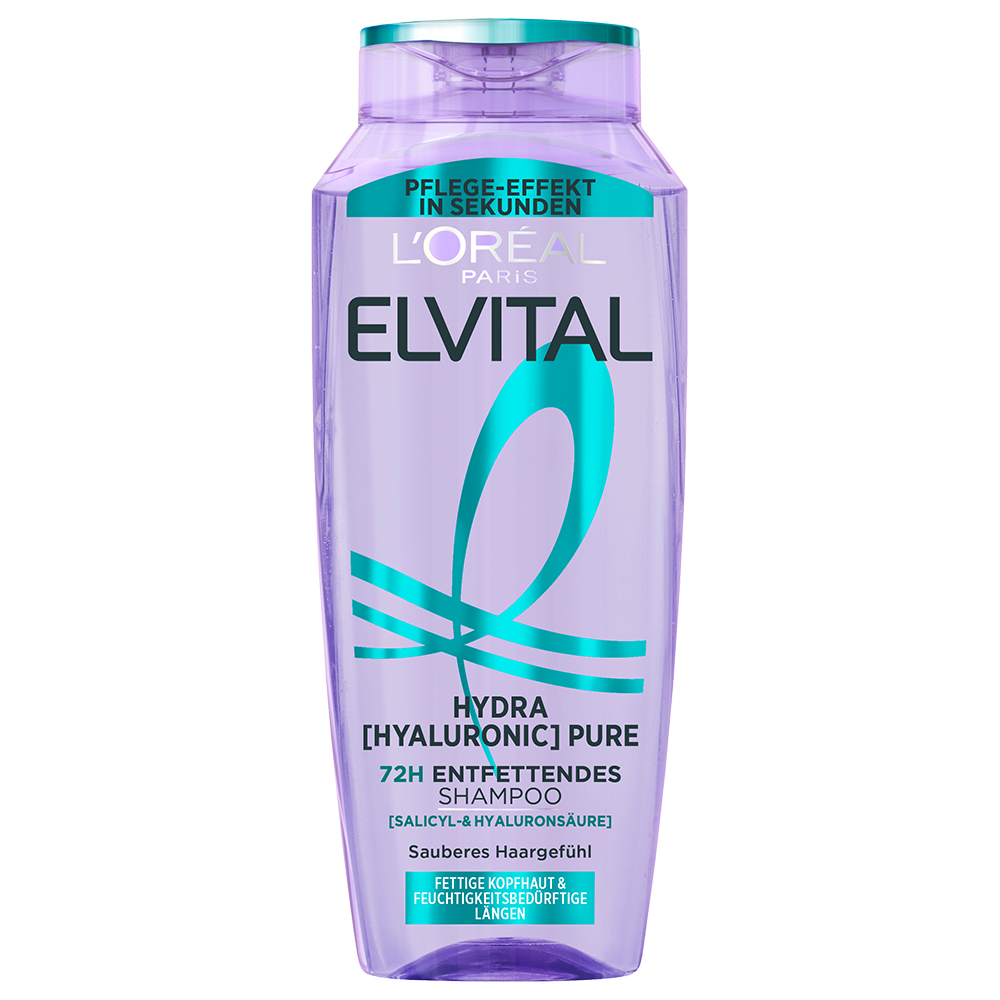 Bild: L'ORÉAL PARIS ELVITAL Hydra [Hyaluronic] Pure 72H Entfettendes Shampoo 