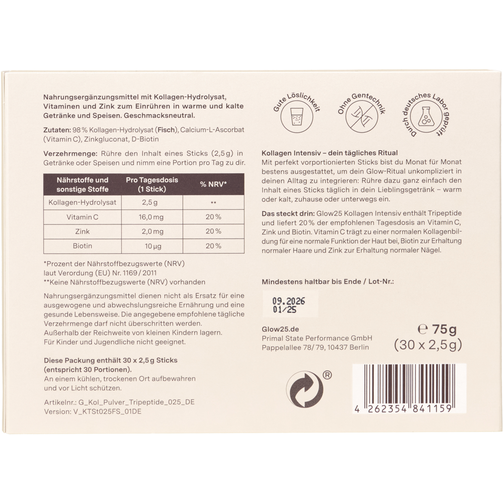 Bild: Glow 25 Kollagen Intensiv Tripeptide