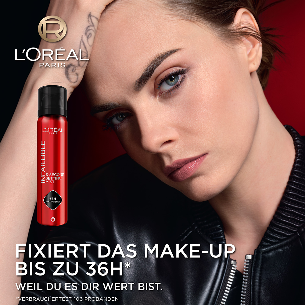 Bild: L'ORÉAL PARIS Infaillible 3-Second Setting Mist XXL