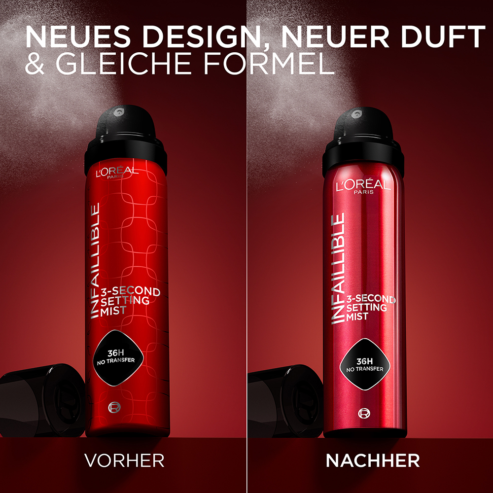 Bild: L'ORÉAL PARIS Infaillible 3-Second Setting Mist XXL