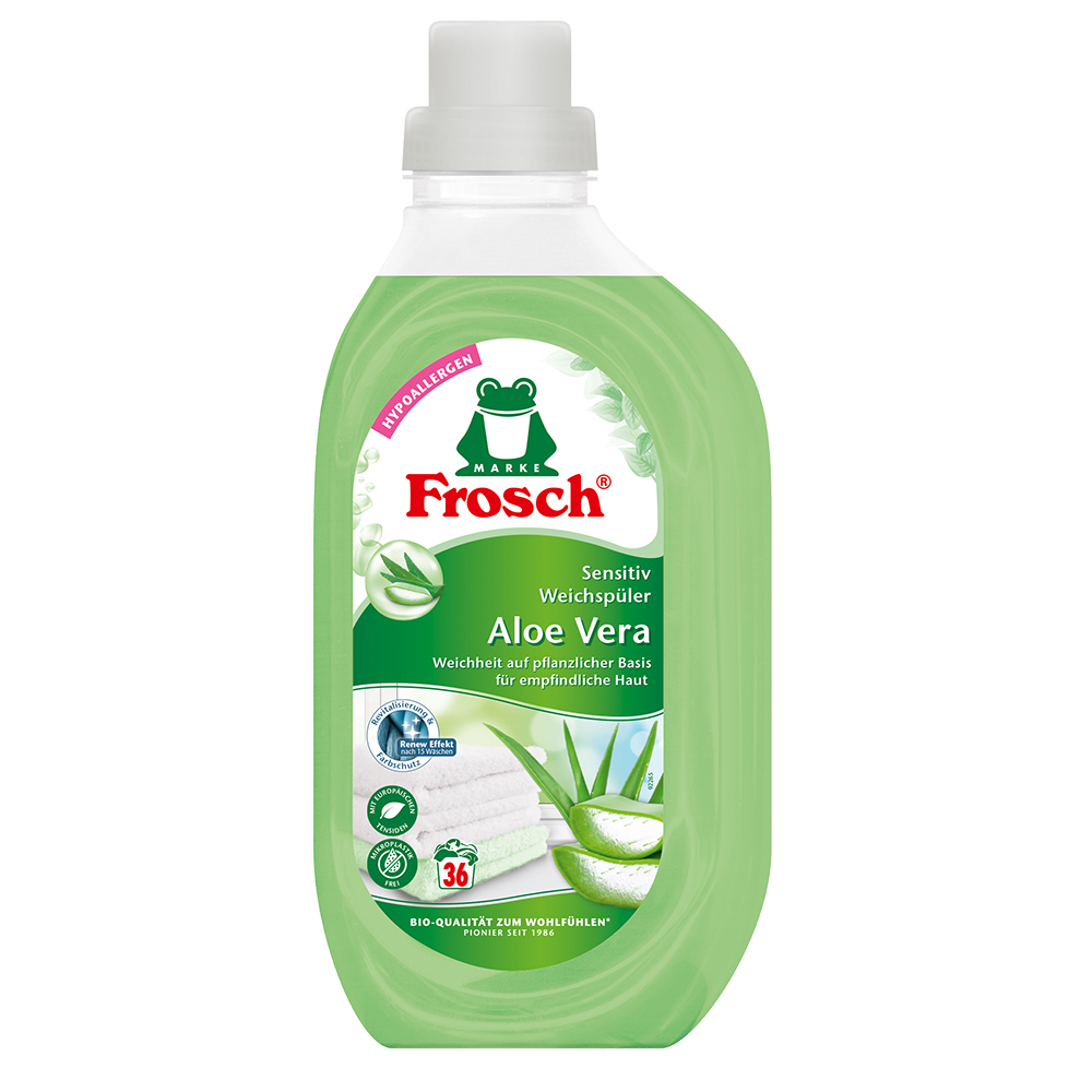 Bild: Frosch Sensitiv Weichspüler Aloe Vera 