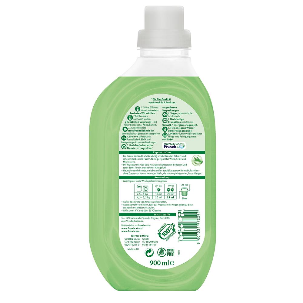 Bild: Frosch Sensitiv Weichspüler Aloe Vera 