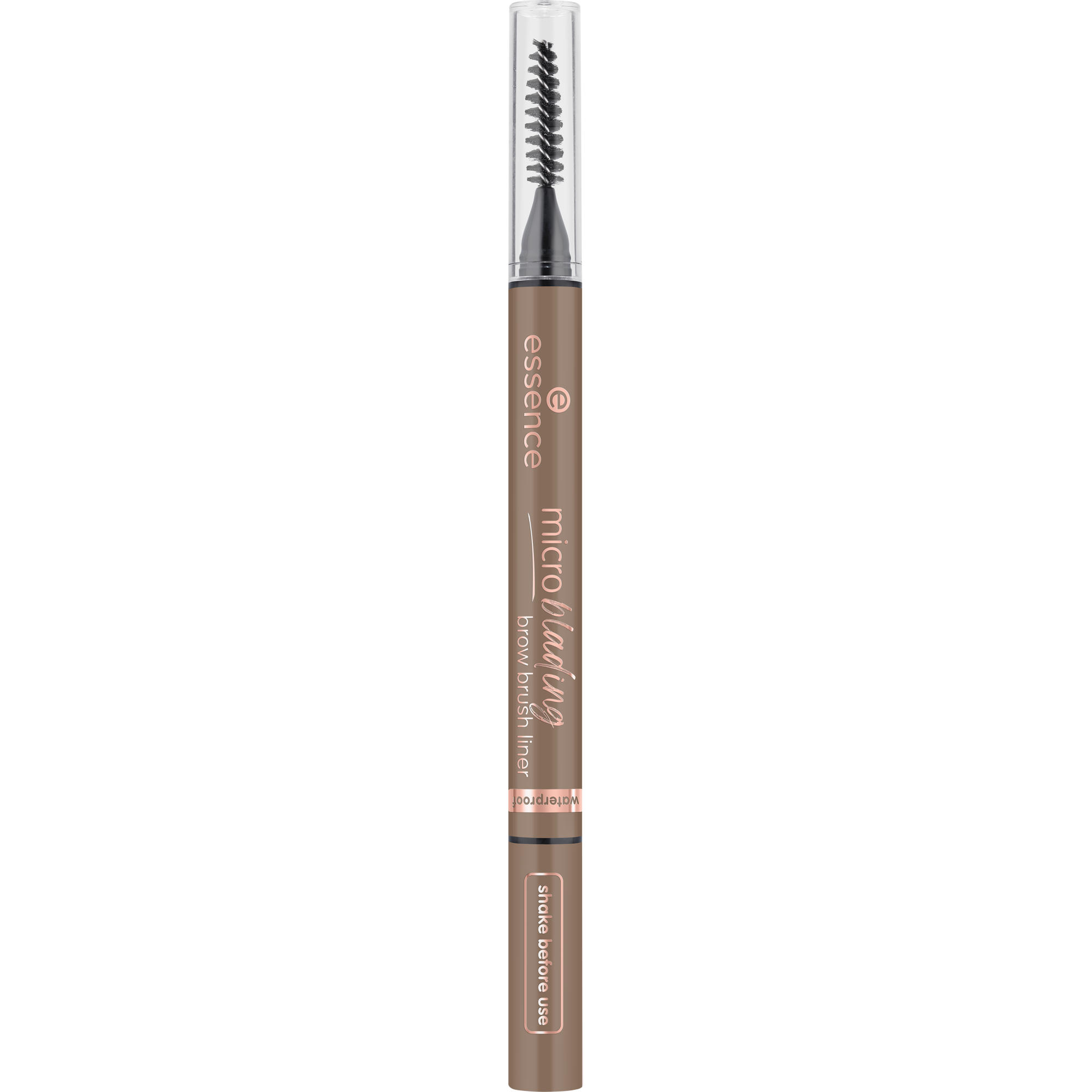 Bild: essence microblading brow brush liner Neutral Brown 03