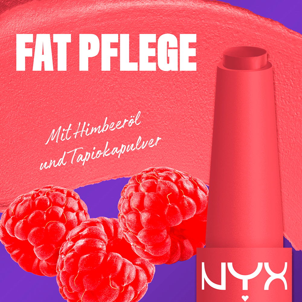 Bild: NYX Professional Make-up Fat Matte Smooth Lippenstift Pink Puff