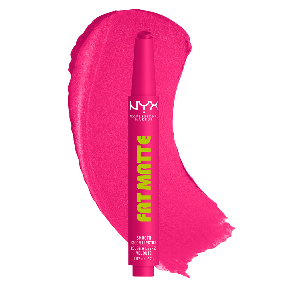 Bild: NYX Professional Make-up Fat Matte Smooth Lippenstift Fluffy Fuchsia