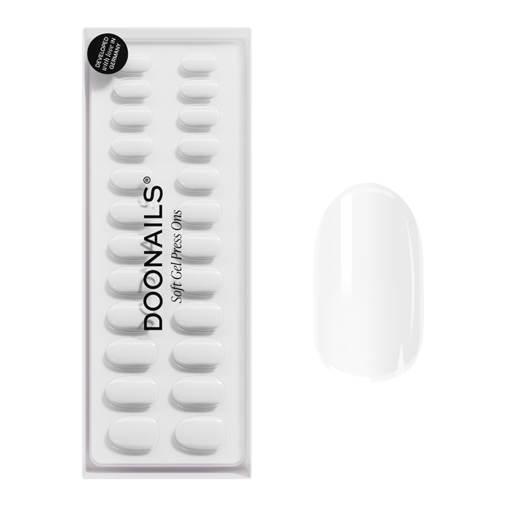 Bild: DOONAILS Soft Gel Press Ons Snow White 