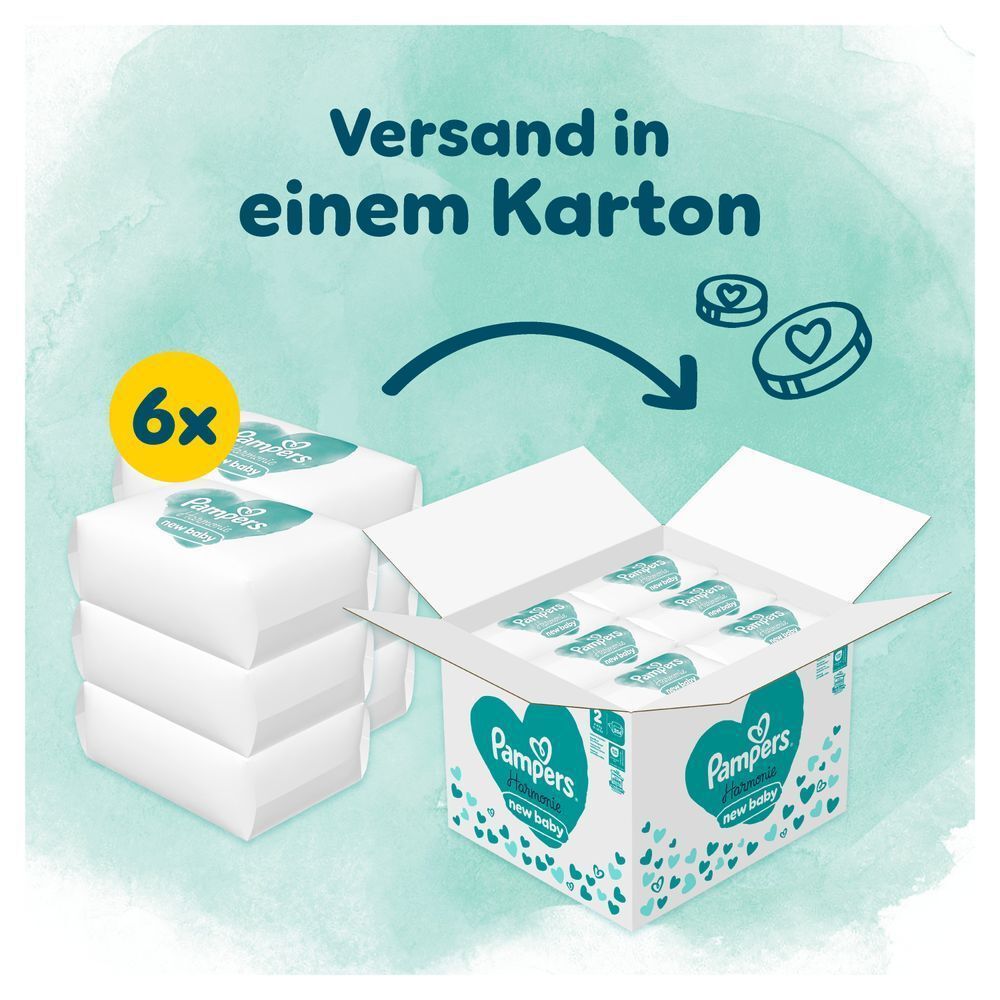 Bild: Pampers Harmonie Windeln Größe 2, Monatsbox 