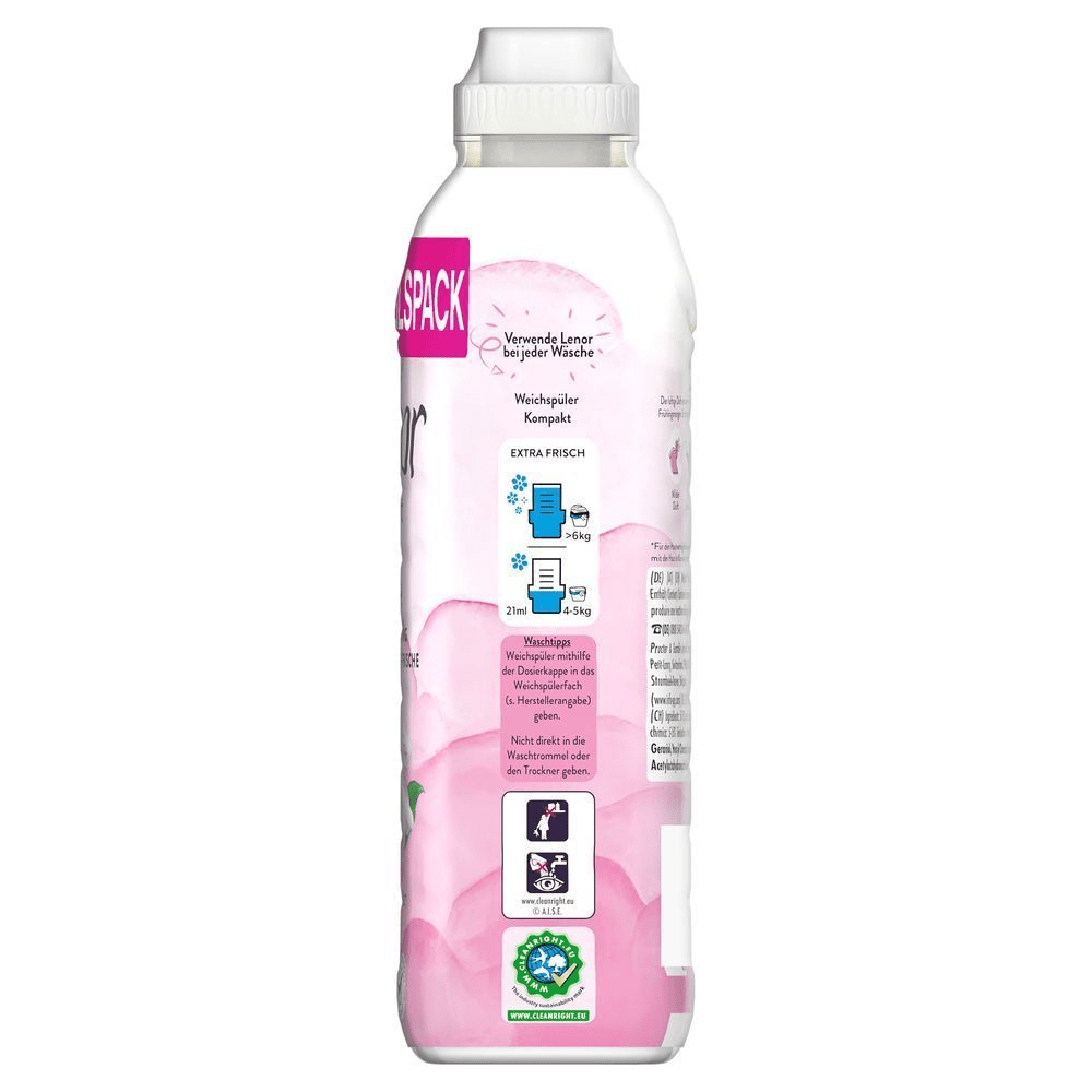 Lenor Weichspüler Flasche Seitenansicht