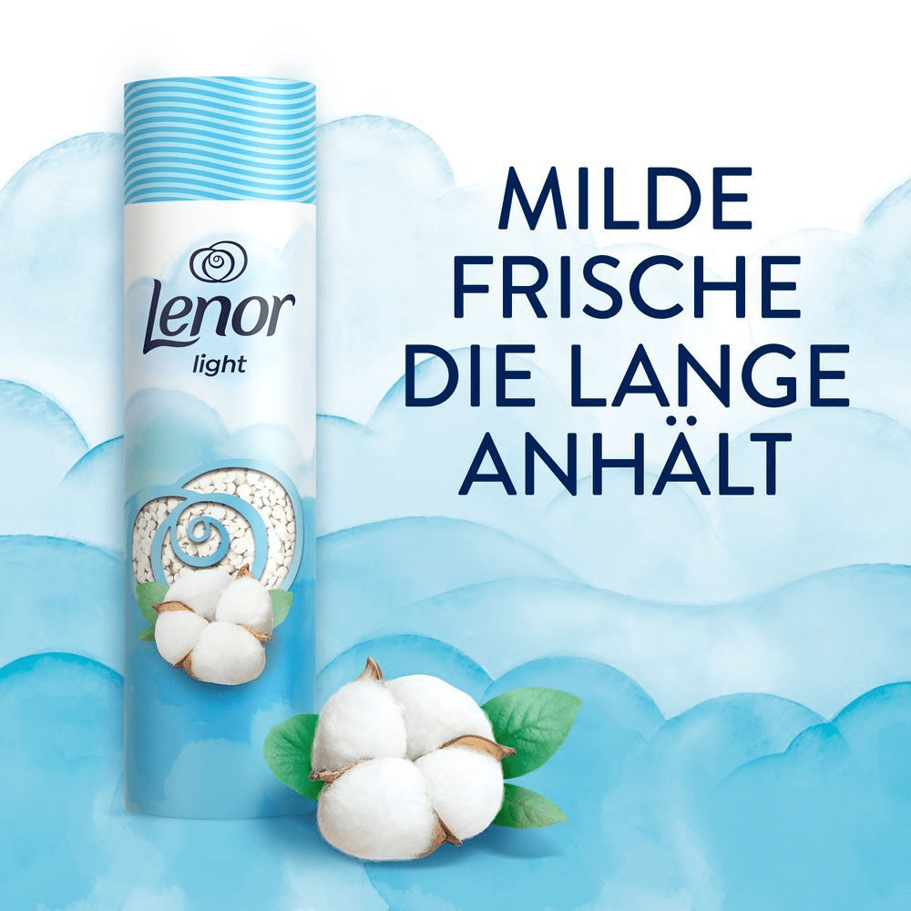 Lenor Light Frische Baumwollblüte Wäscheparfüm, milde Frische, die lange anhält.
