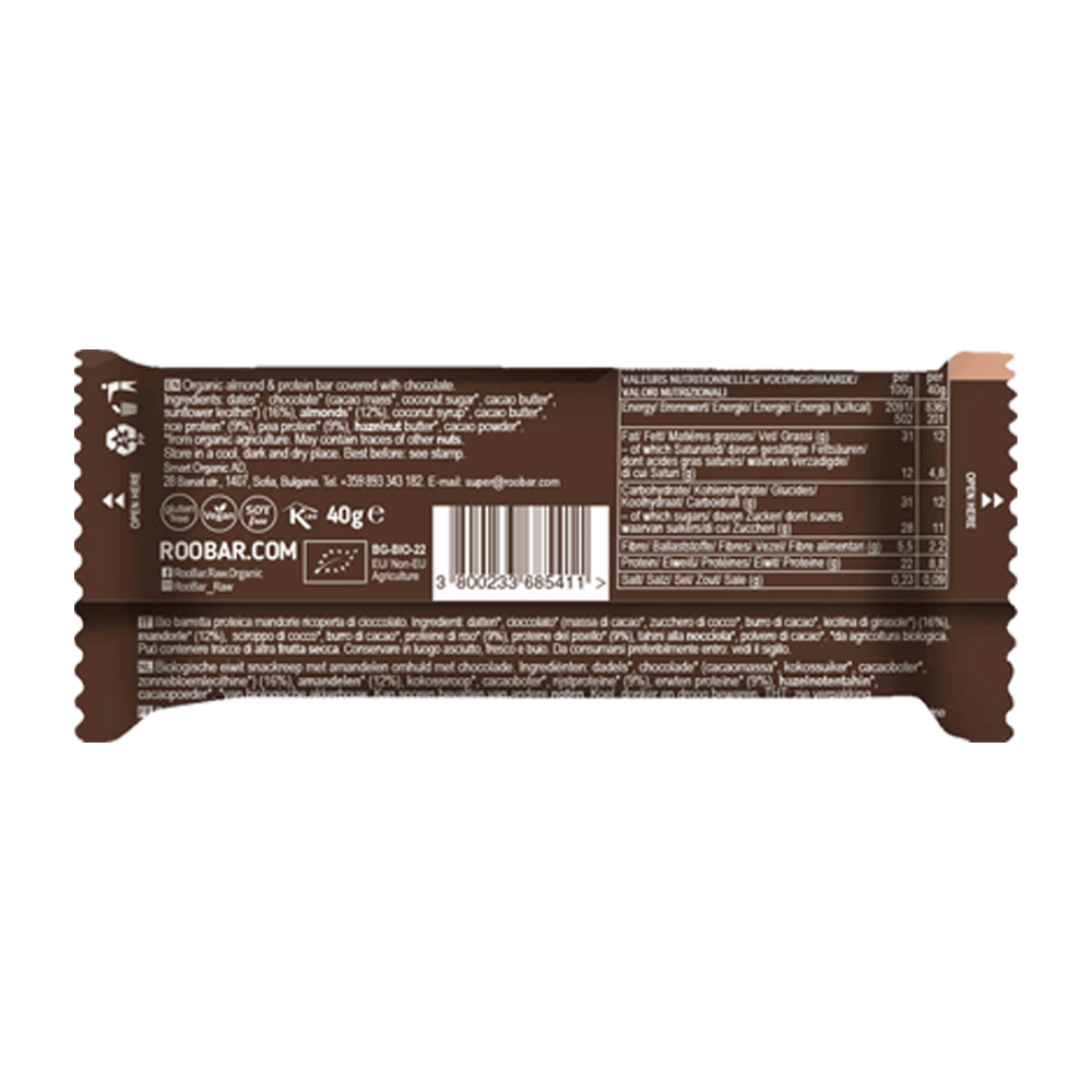 Bild: Roobar Proteinriegel Mandel 