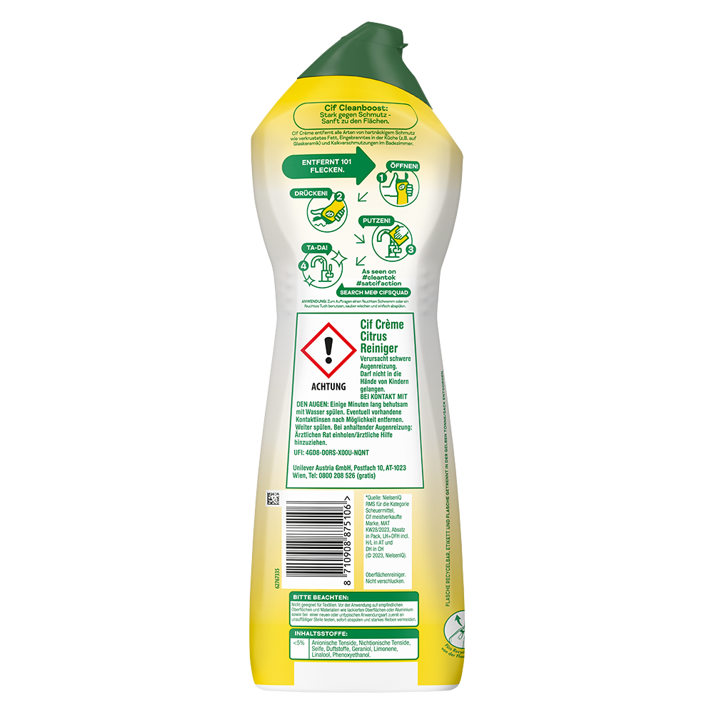Bild: Cif Scheuermilch Crème Citrus 