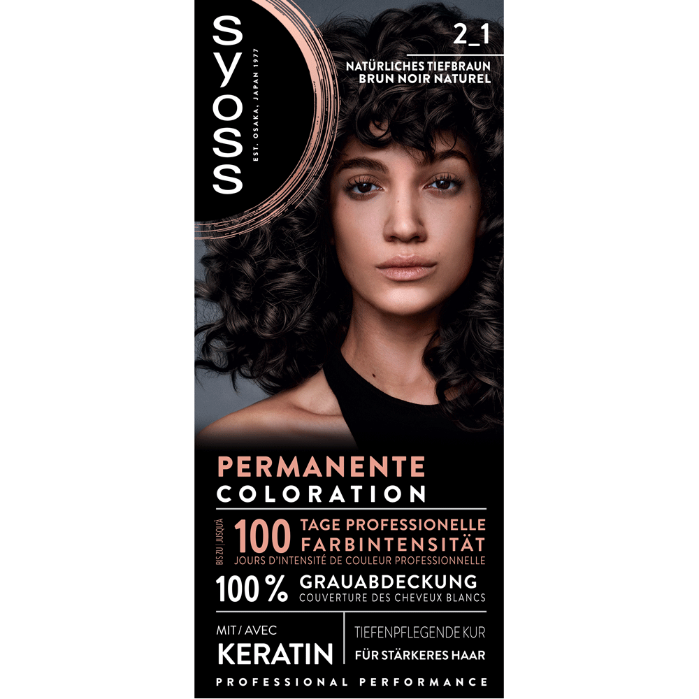Bild: syoss Permanente Coloration Natürliches Schwarzbraun