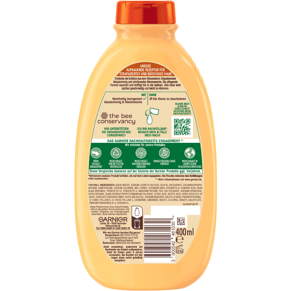 Bild: GARNIER Wahre Schätze Shampoo - Der stärkende Reparierer Honig Shampoo 