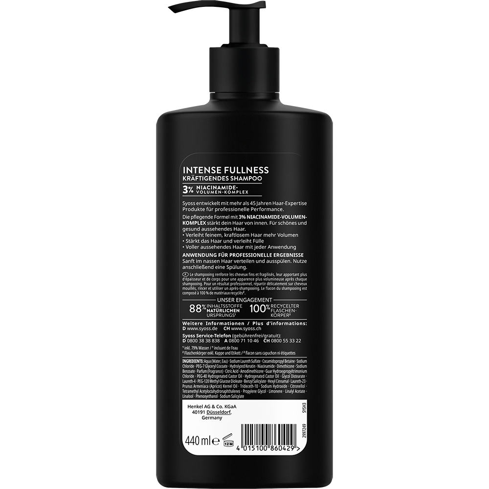 Bild: syoss Shampoo Intense Fullness 