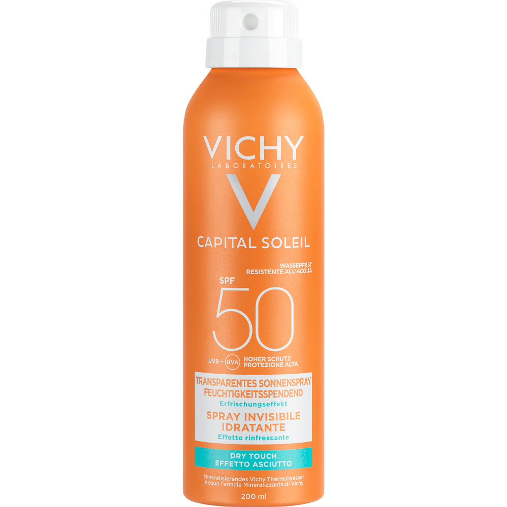 Bild: Vichy Capital Soleil Transparentes Sonnenspray LSF 50 