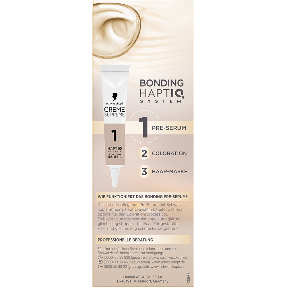 Bild: Schwarzkopf Creme Supreme Creme Coloration Helles Karamell-Braun