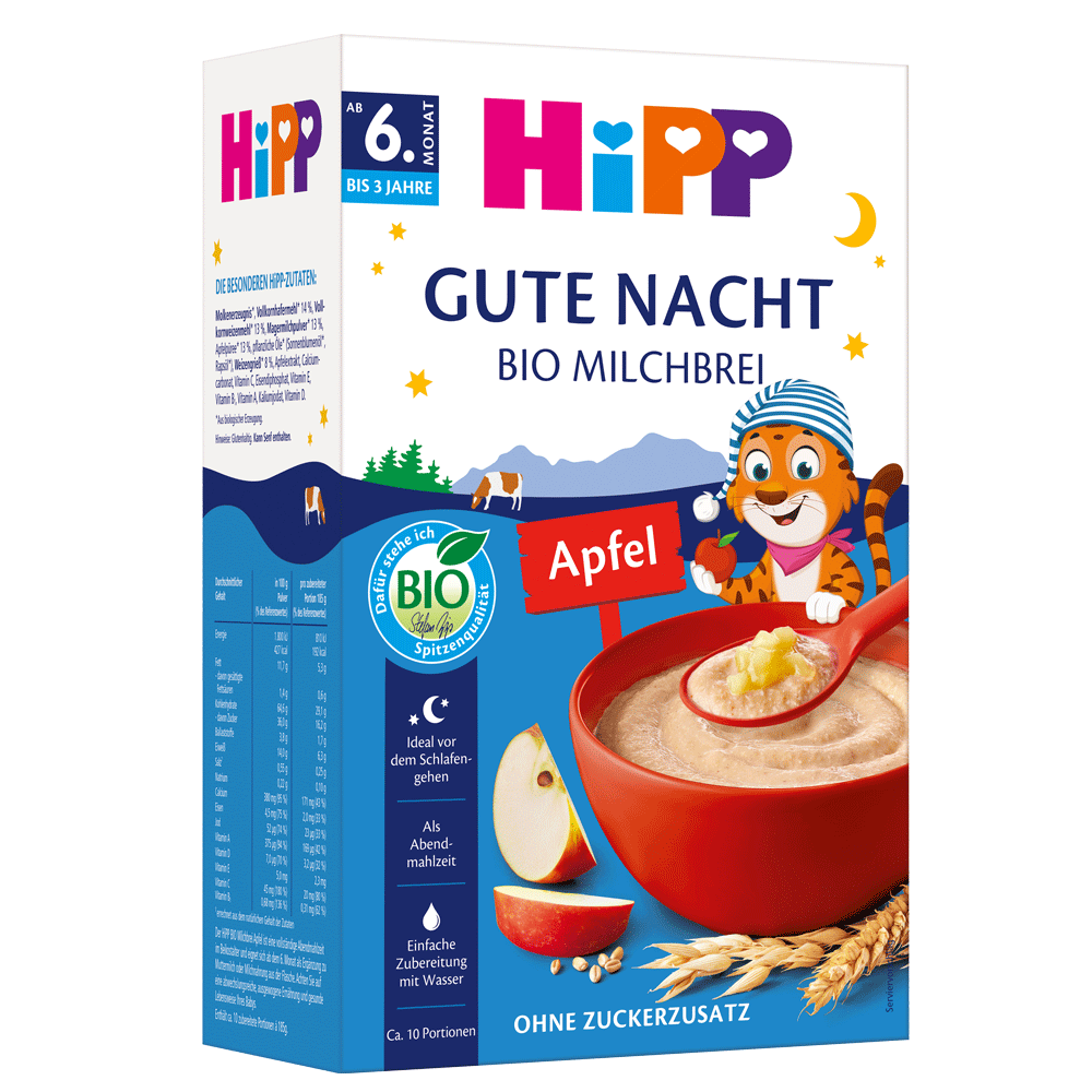 Bild: HiPP Bio Milchbrei Hafer Apfel 