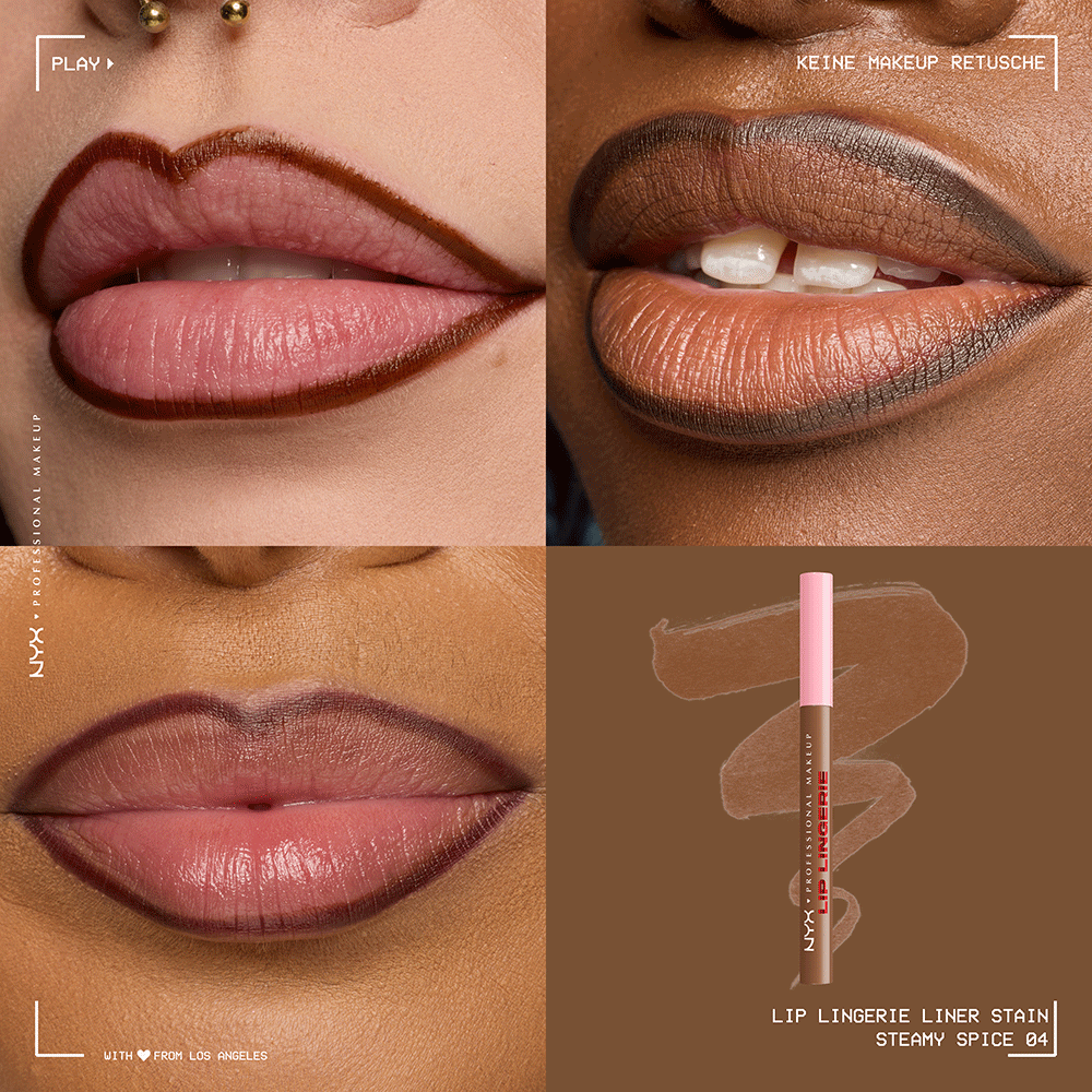 Bild: NYX Professional Make-up Lip Lingerie Lip Liner Stain Steamy Spice 4