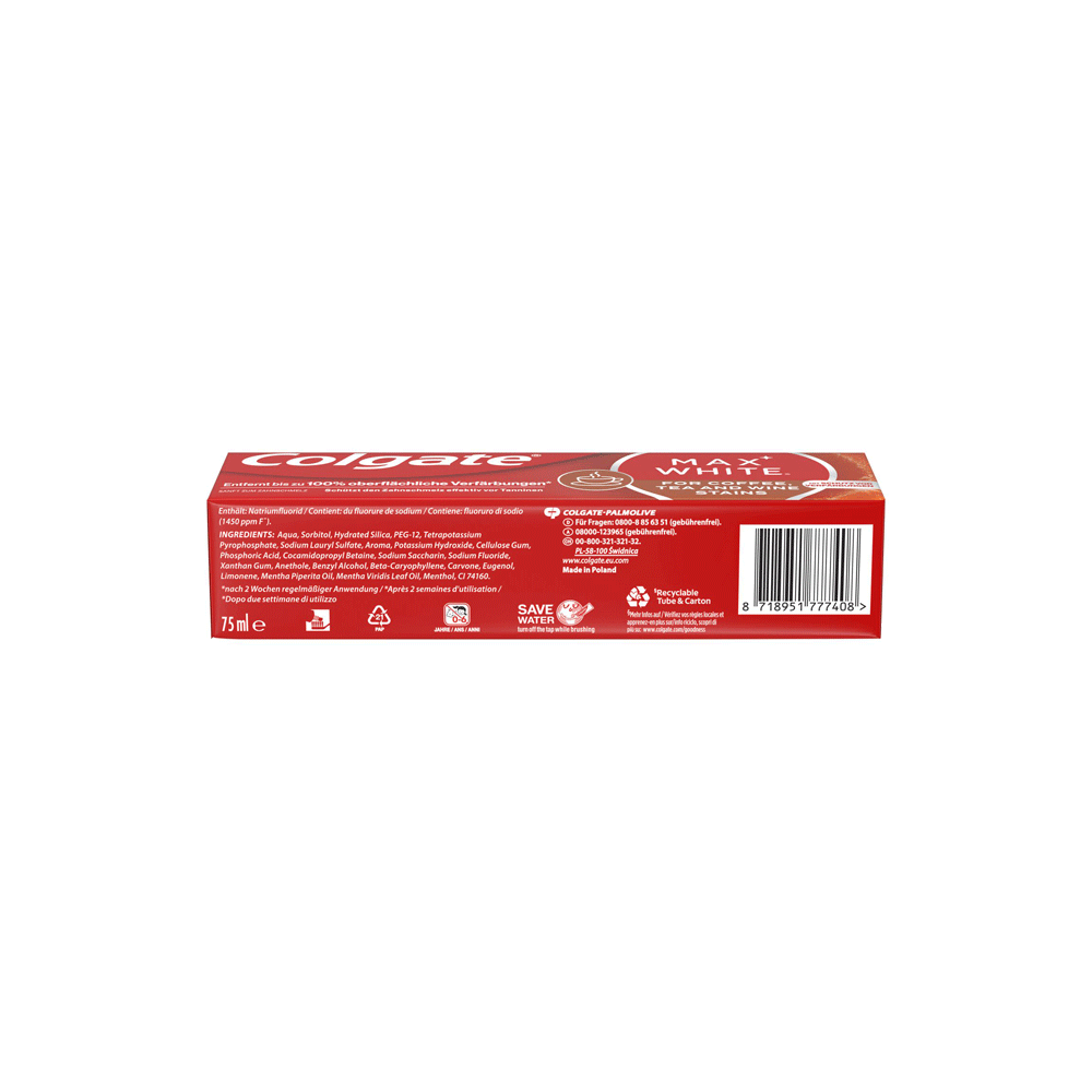 Bild: Colgate Zahnpasta Extra White 