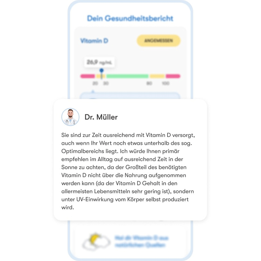 Bild: Mavie Longevity-Check Bluttest 