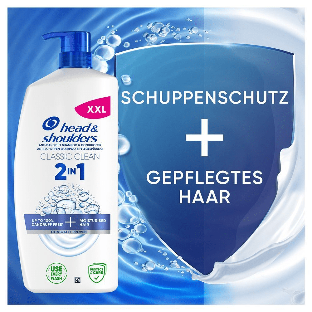 Bild: head & shoulders Classic Clean 2in1 Anti-Schuppen-Shampoo 
