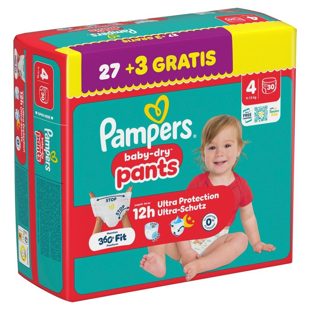 Pampers baby-dry pants Gr. 4, 27+3 GRATIS Windeln.