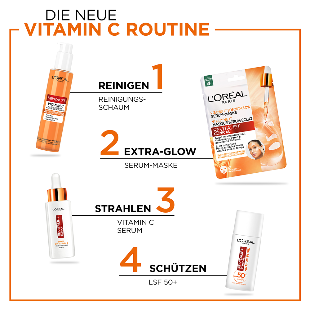 Bild: L'ORÉAL PARIS RevitaLift Clinical Serum-Maske 