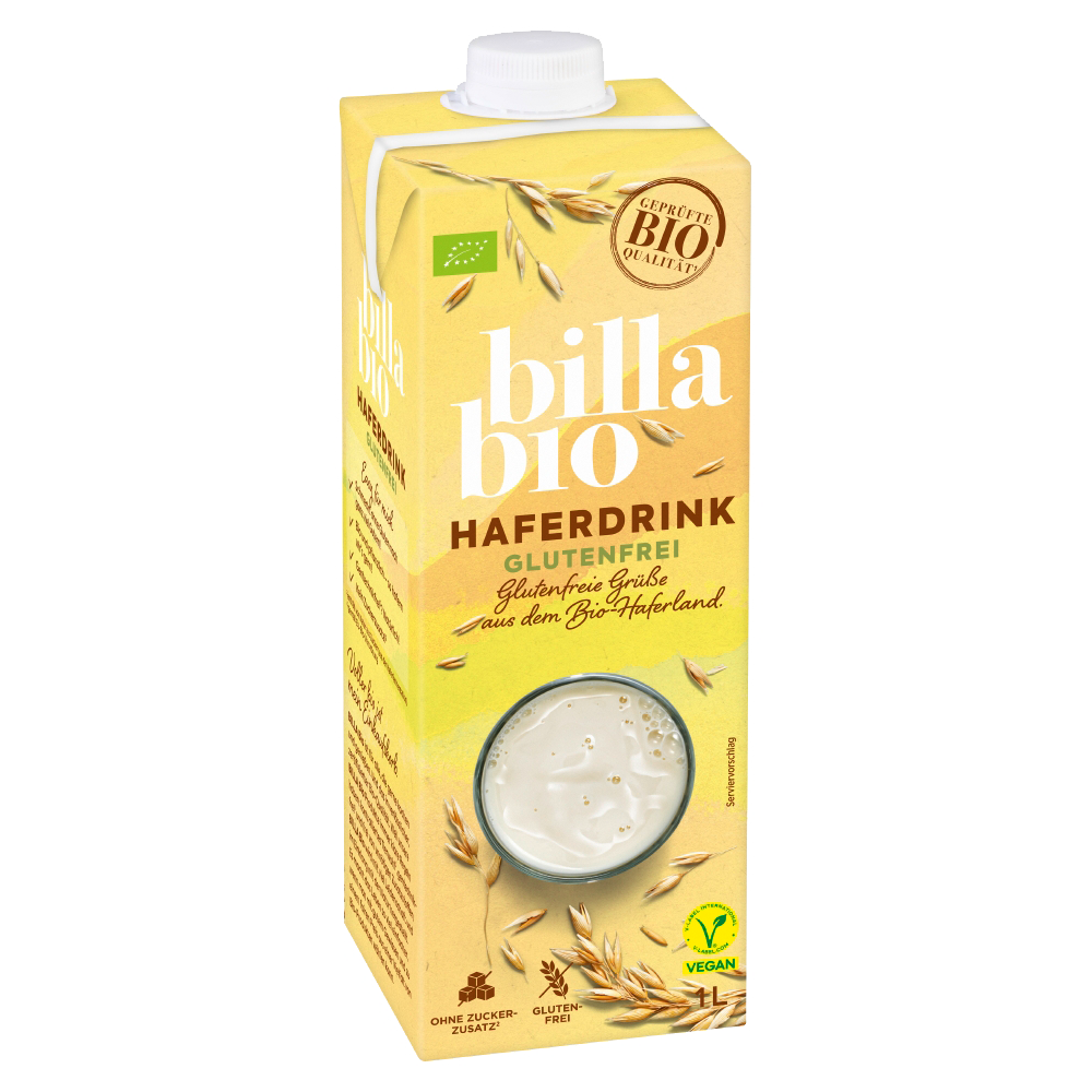 Bild: Billa Bio Hafermilch Glutenfrei 
