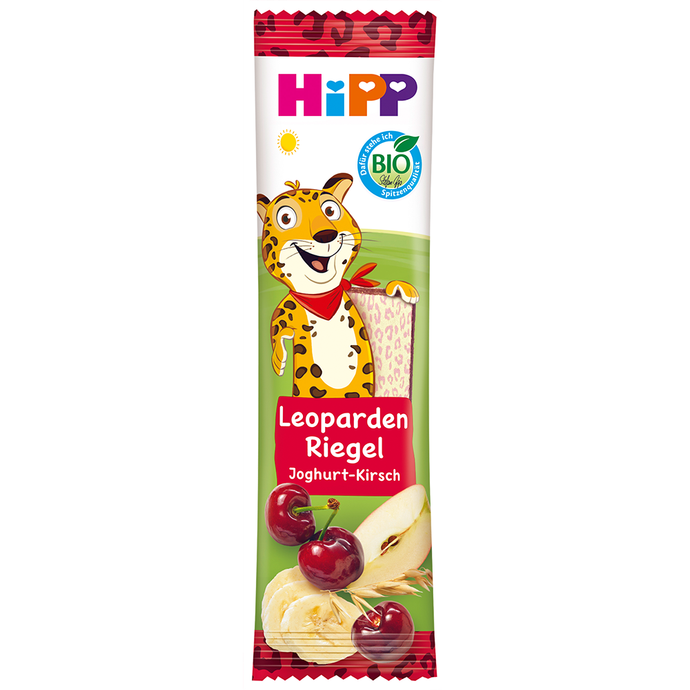 Bild: HiPP Leoparden Riegel Joghurt Kirsche 