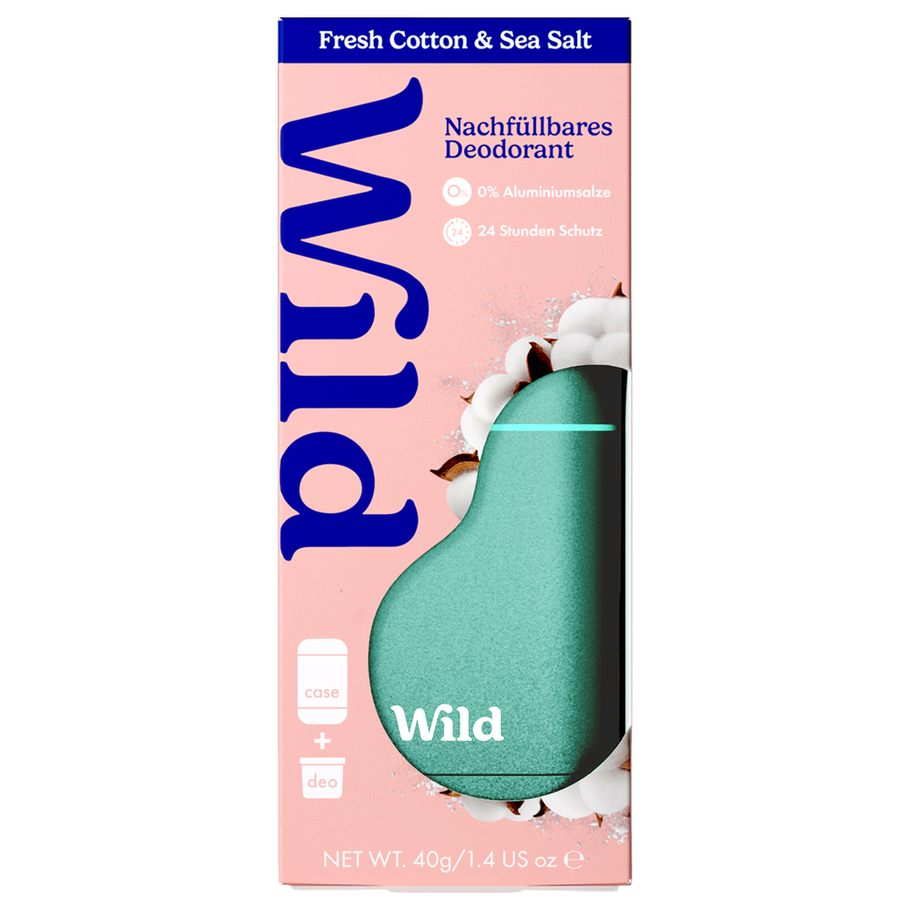 Bild: WILD Deostick Starter Kit Fresh Cotton & Sea Salt 