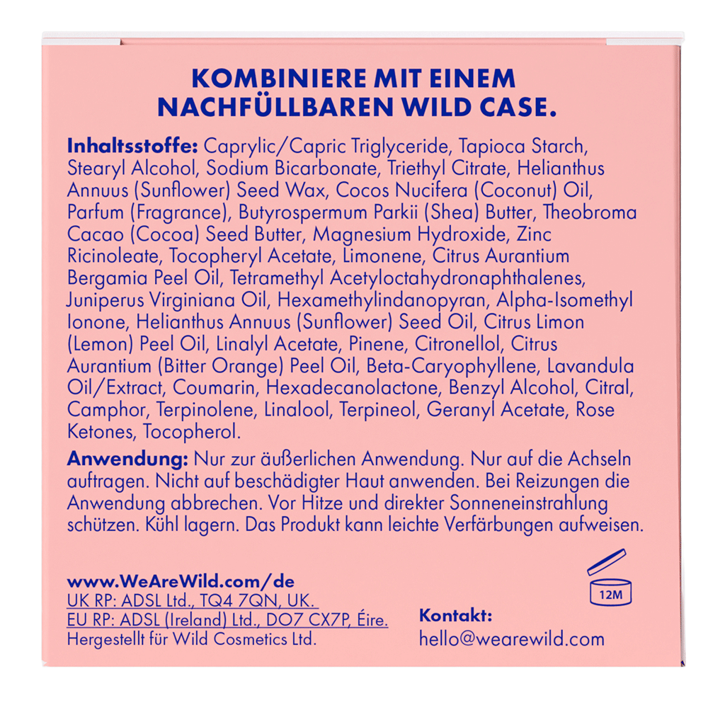 Bild: WILD Deo Stick Refill Fresh Cotton & Sea Salt