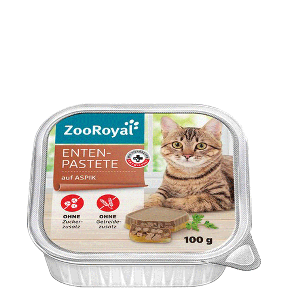 Bild: ZooRoyal Enten Pastete auf Aspik 