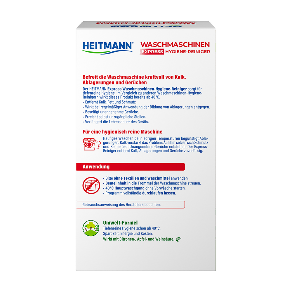 Bild: HEITMANN Express Waschmaschinen Hygiene Reiniger 