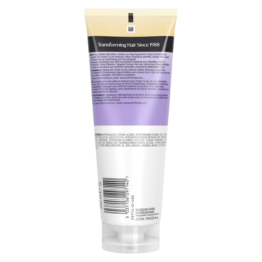 Bild: JOHN FRIEDA Violet Crush Silber Conditioner 