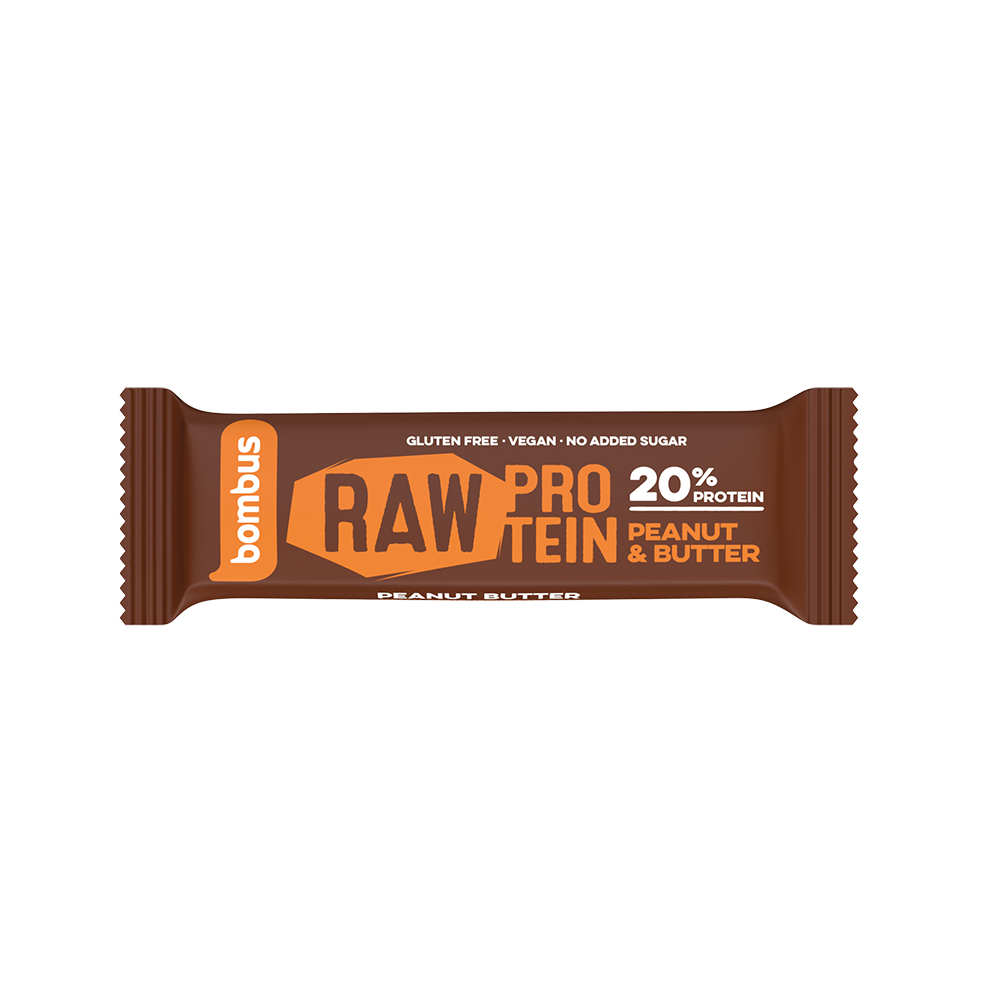 Bild: Bombus Raw Protein Bar Peanut Butter 