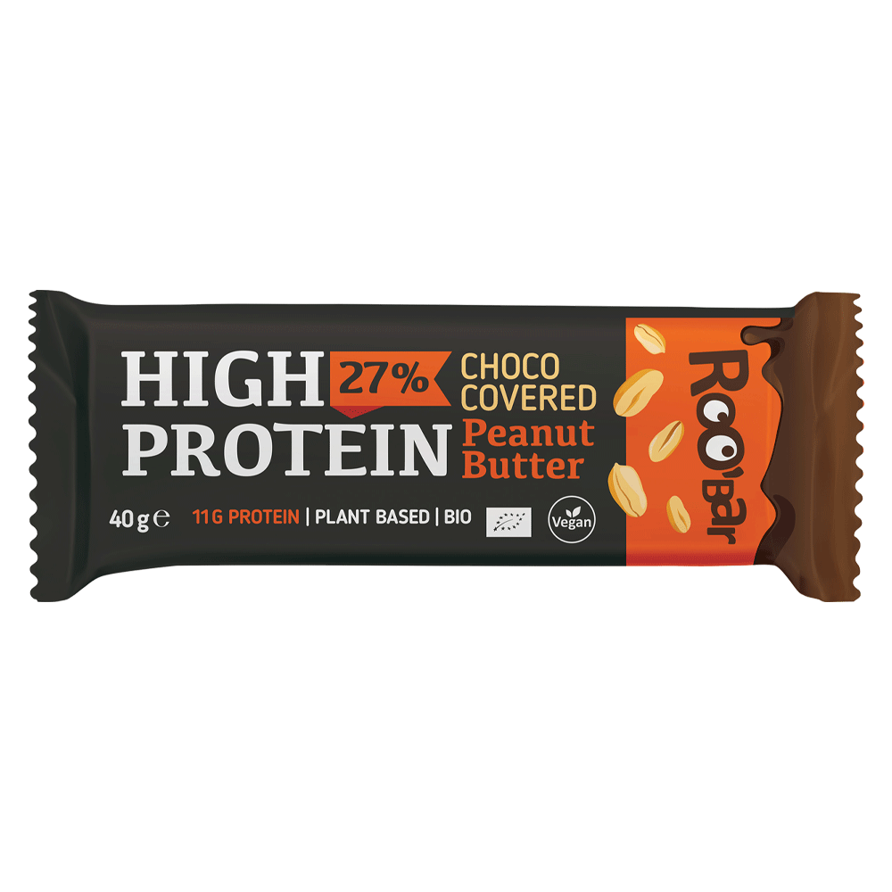 Bild: Roobar High Protein Riegel Peanut Butter, Choco 