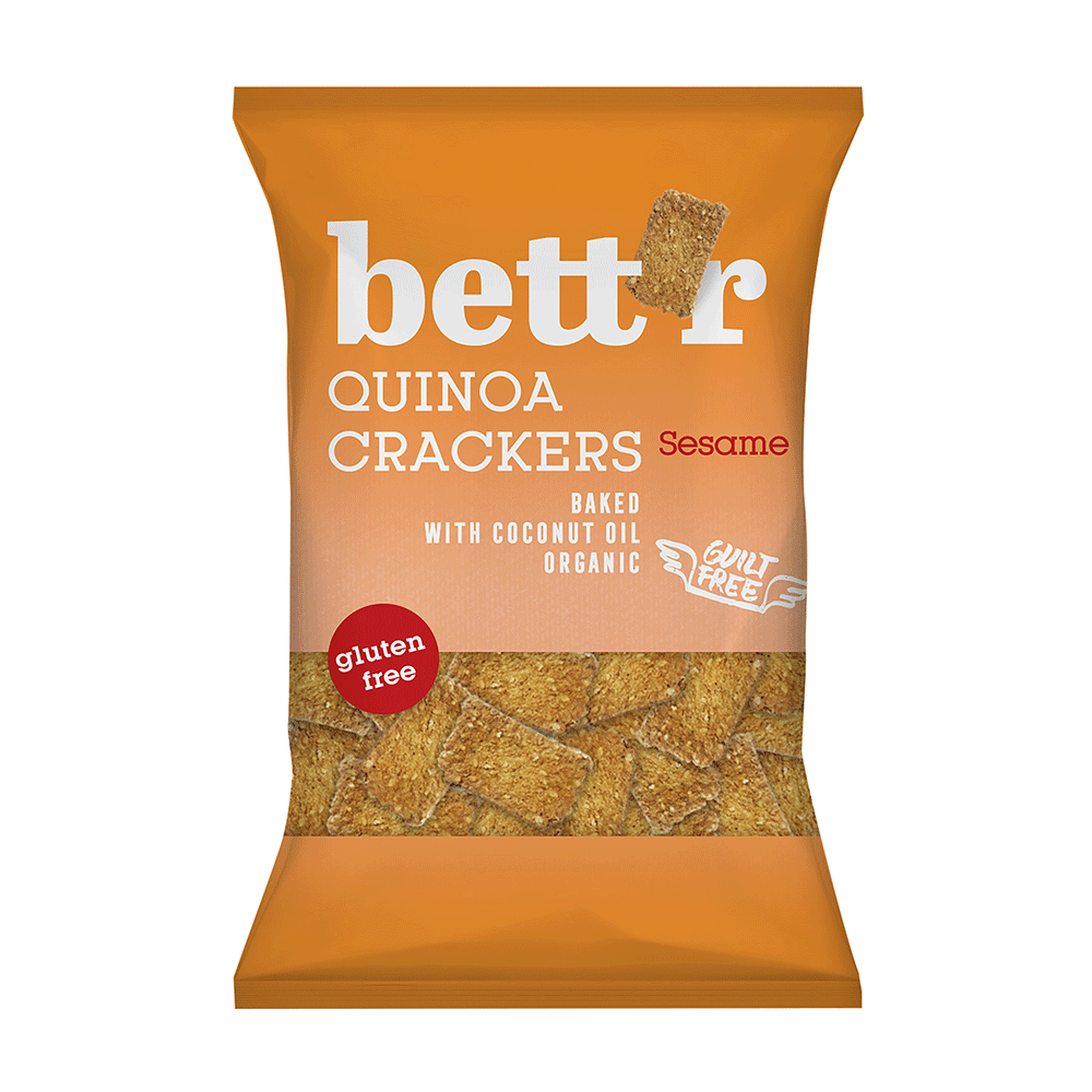 Bild: Bett'r Quinoa Crackers Sesame 