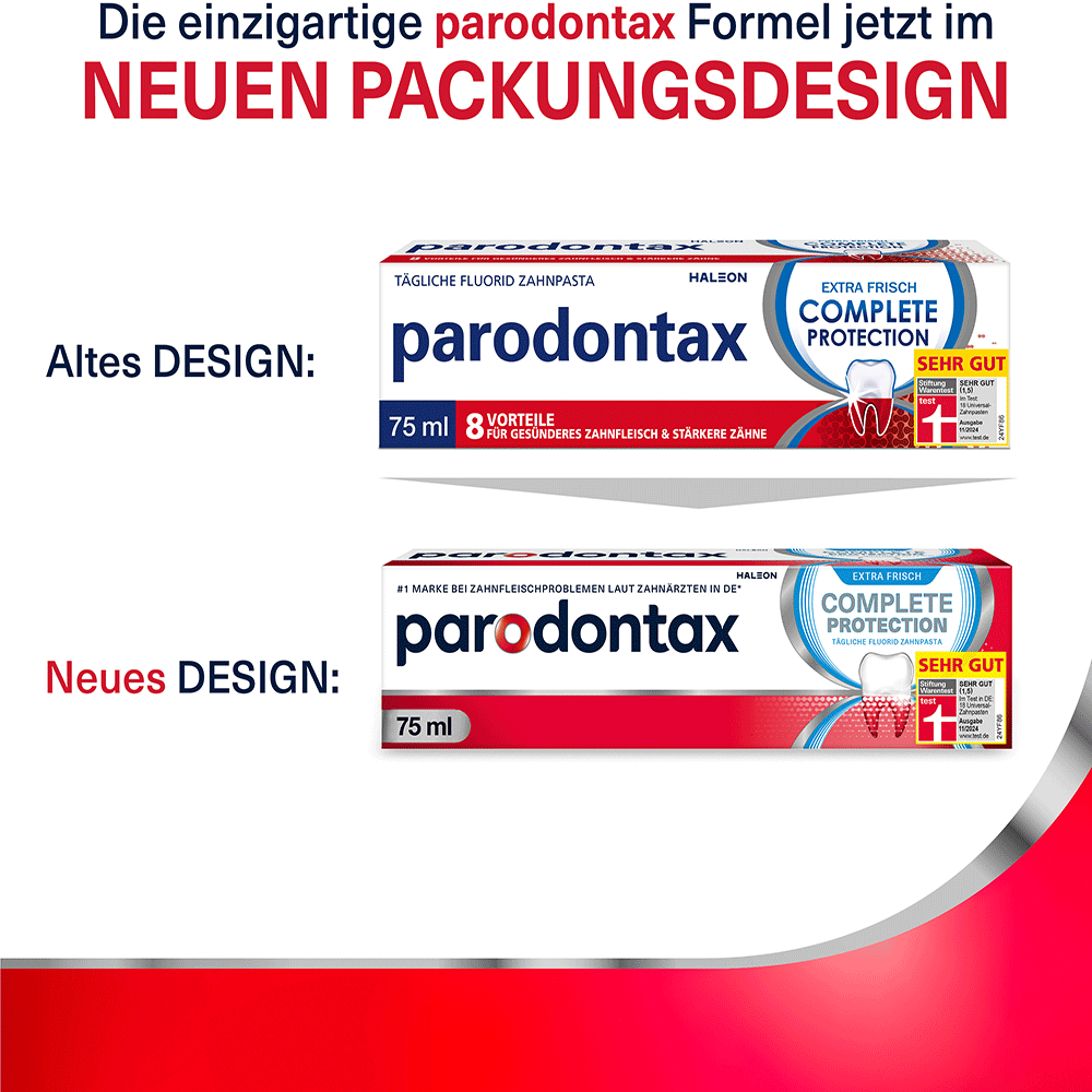 Bild: Parodontax Zahncreme Complete Protection Extra Frisch 