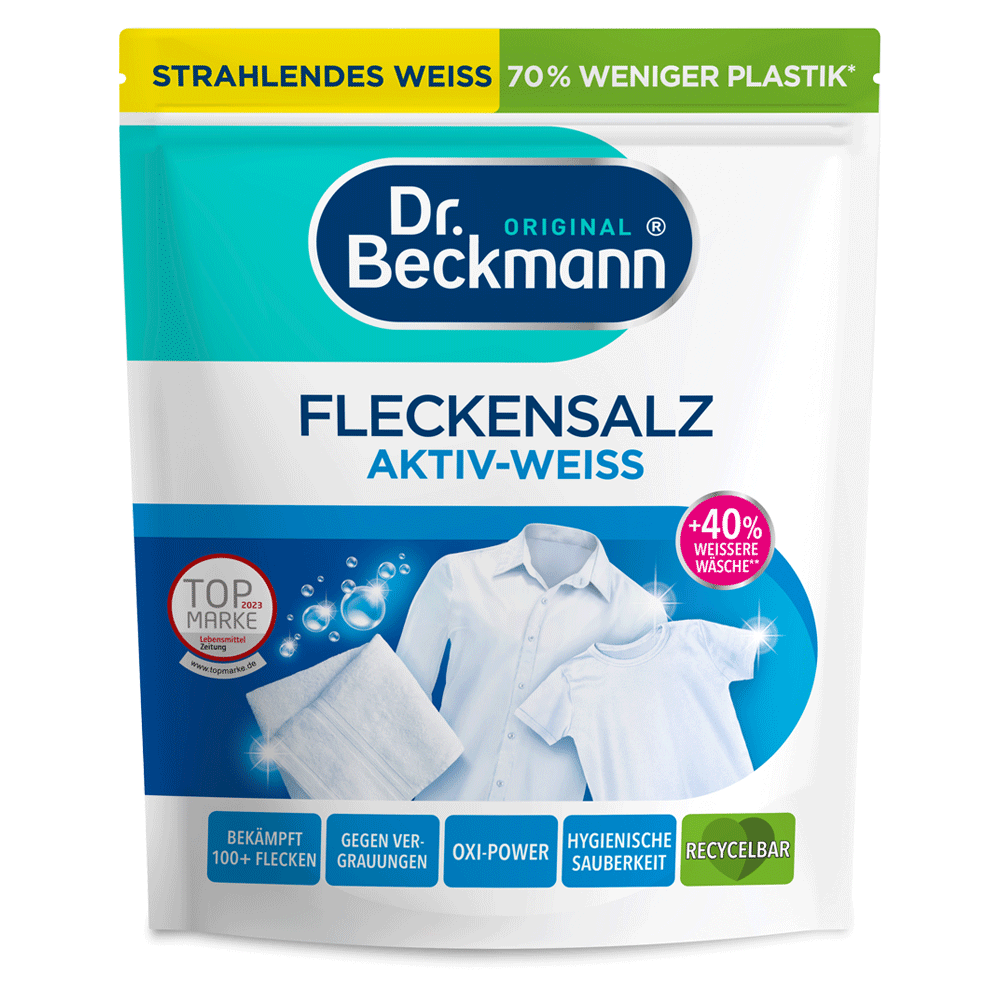 Bild: Dr. Beckmann Fleckensalz Aktiv-Weiß