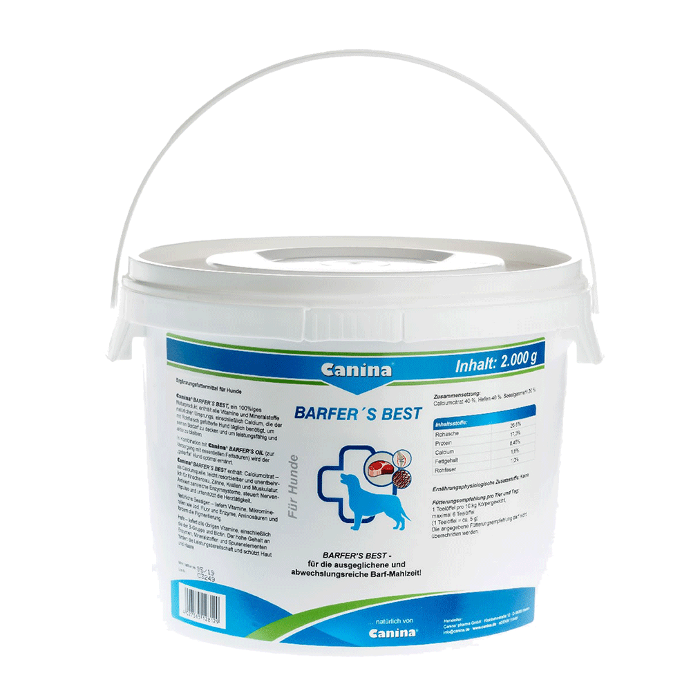 Bild: Canina Pharma Barfer'S Best Pulver 