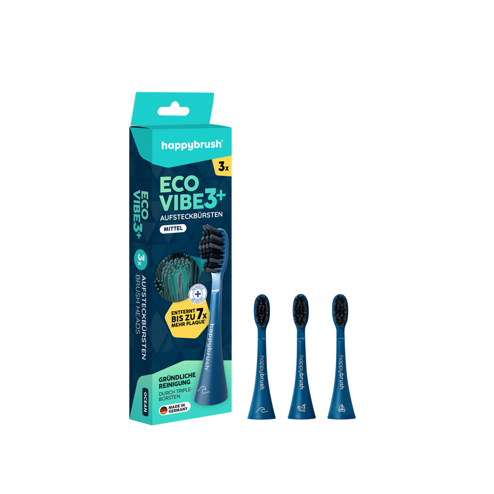 Bild: happybrush Aufsteckbürsten Eco Vibe 3+ 