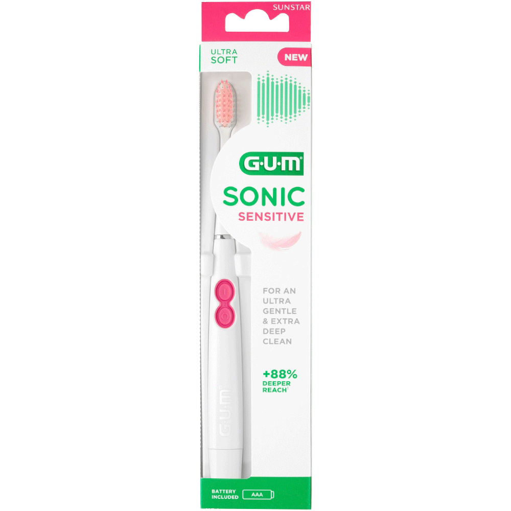 Bild: GUM SONIC Schallzahnbürste Sensitive 
