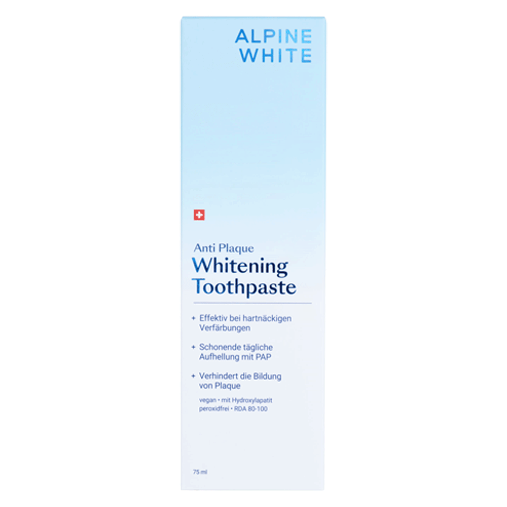 Bild: Alpine White Whitening Zahnpasta Anti Plaque 