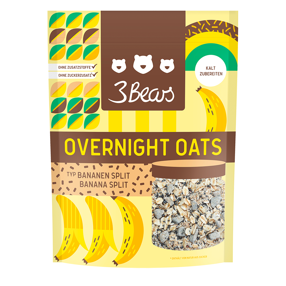 Bild: 3Bears Overnight Oats Banana Split 