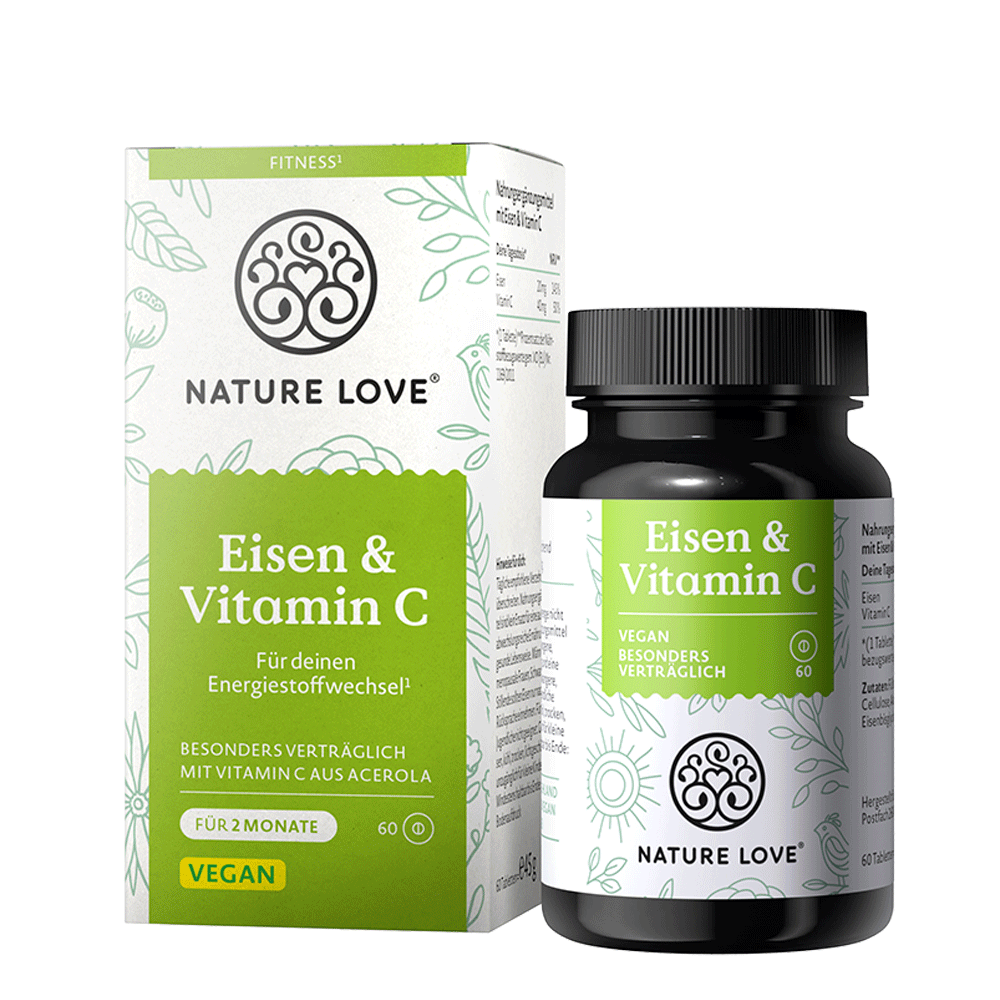 Bild: NATURE LOVE Eisen und Vitamin C 