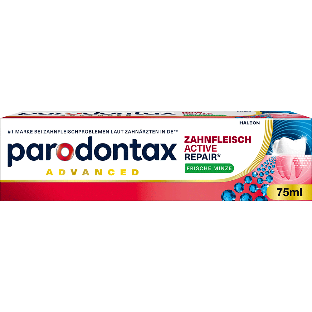 Bild: Parodontax Zahnfleisch Active Repair Zahnpasta Frische Minze 