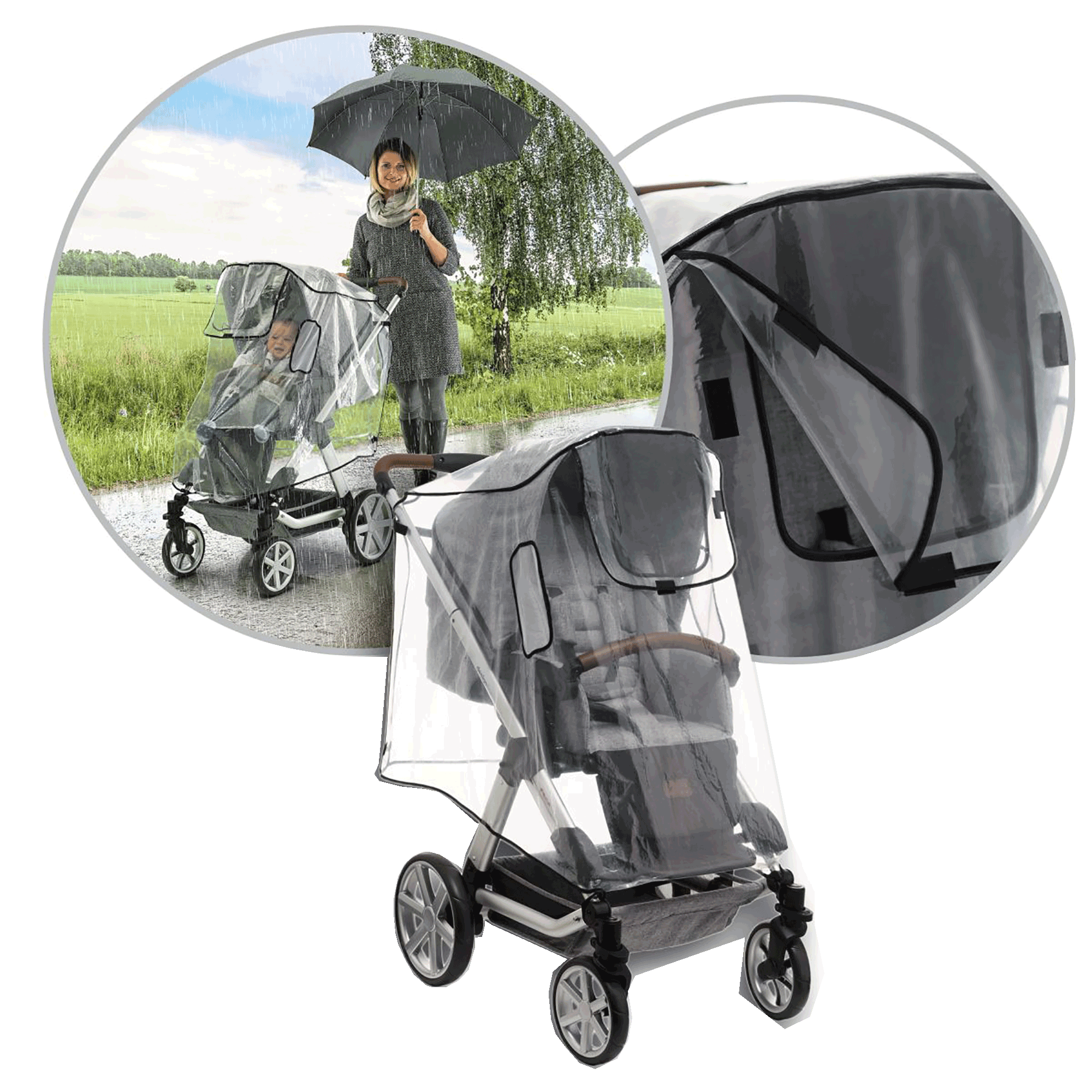 Bild: reer Regenschutz Kinderwagen